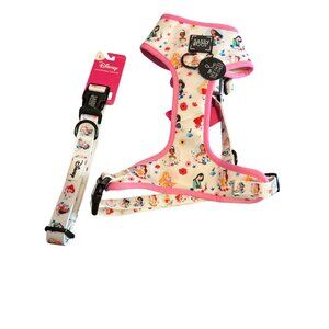 Disney Sassy Woof Dog Collar Harness Set Princess Belle Size Large New With Tags
